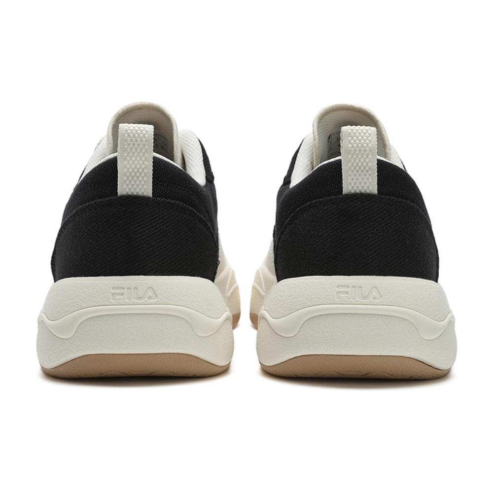 Fila BURGER Hamburger Shoes Breathable And Lightweight Low Top Canvas Shoes Men's Black White F12M532301FBG