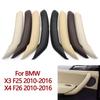 Innenraum Auto Links Rechts Beifahrertürgriff Äußere Abdeckung Lederverkleidung Ersatz für BMW X3 X4 F25 F26 2010-2016