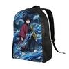 Kamado Tanjiro Backpack Boy Girl Demon Slayered Large Backpacks Polyester Funny School Bags Travel Designer Rucksack