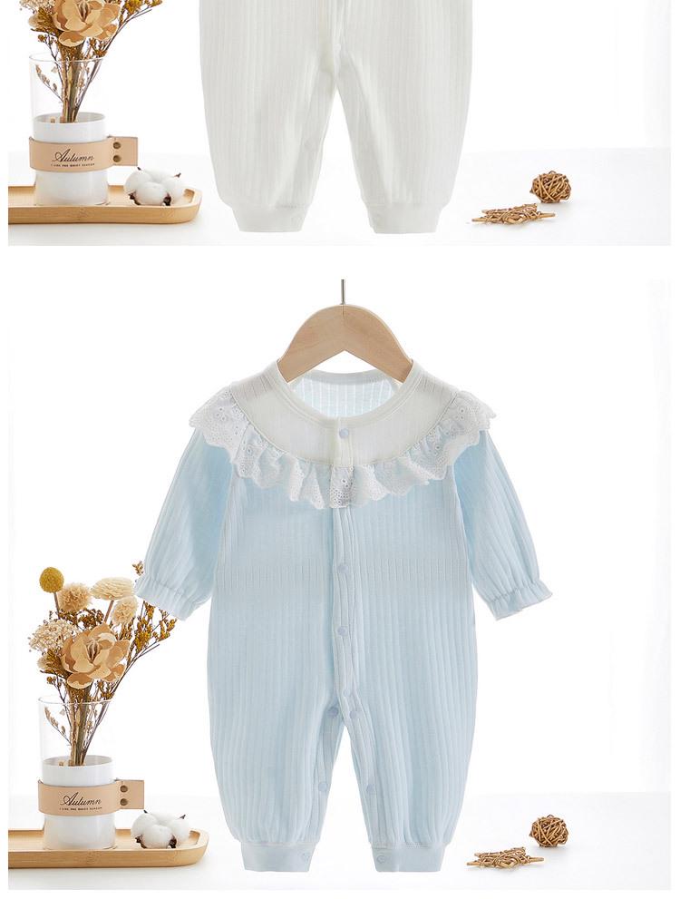 Newborn Baby Girl Romper - Pure Cotton, Boneless Design, Cute Princess Style for Autumn & Spring