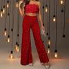 Women's Waist-Slimming Sequin Wide-Leg Pants - Summer Fashion, European & American Style