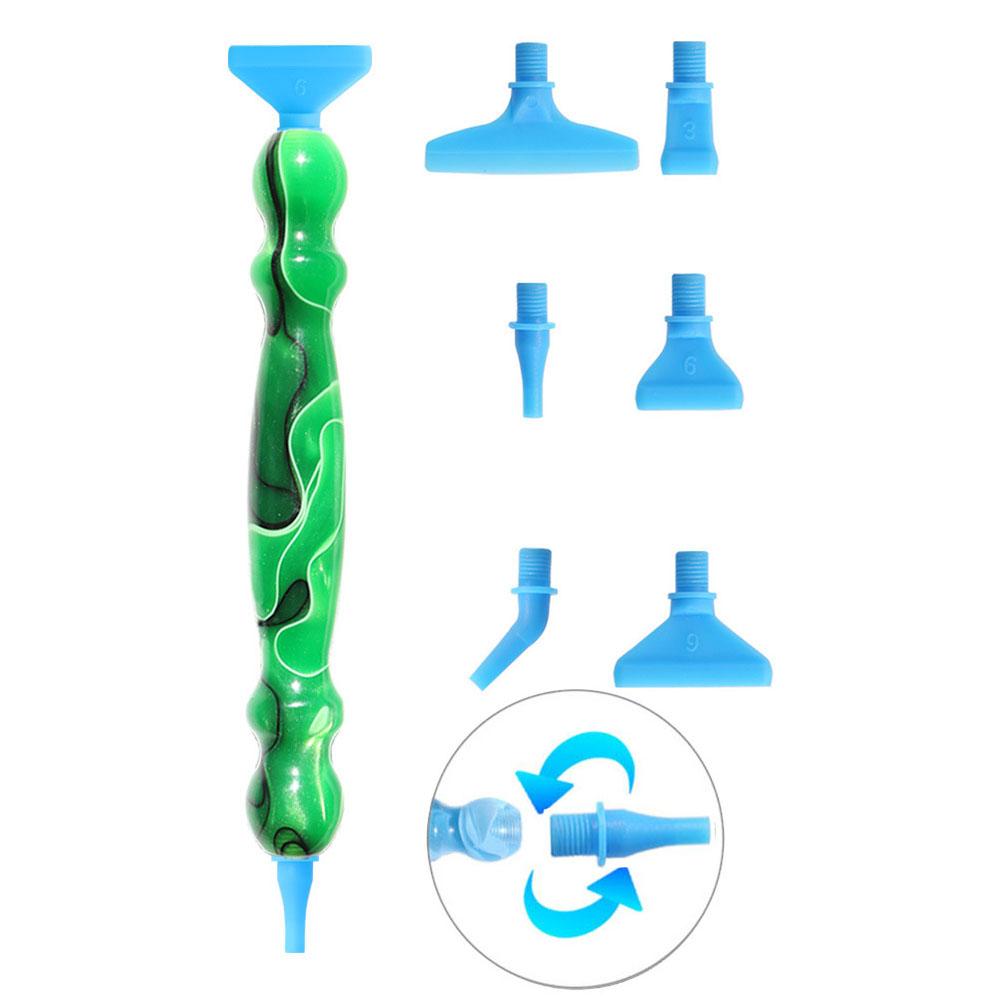 DIY Diamond Art Tools Drill Pen New resin pen with threaded design, replaceable multiple tips Diamond painting accessories