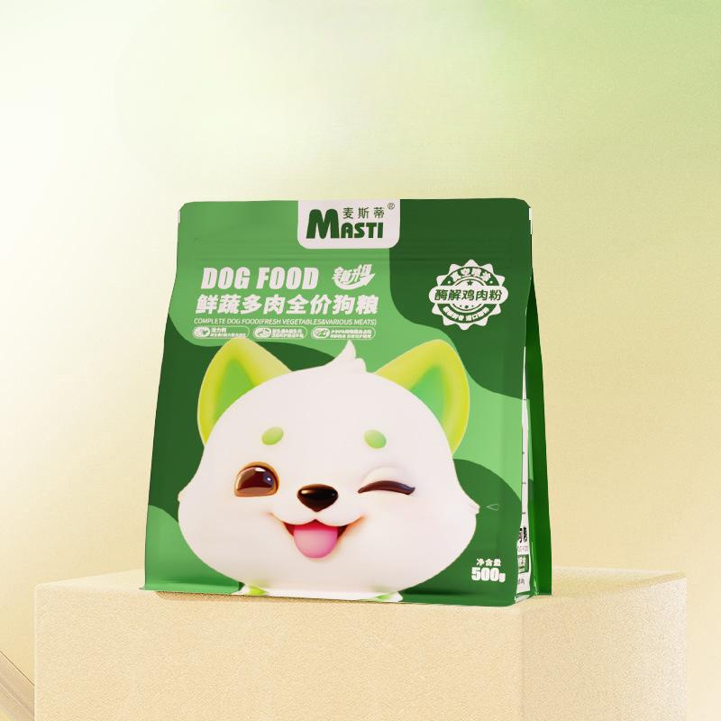 Vegetable and succulent dog food has become a universal dog food for puppies