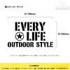 Suzuki Every Mini Van Stencil Emblem Letter Sticker Every [KAIMIRU STORE] Cut-Out (k-458 Black)