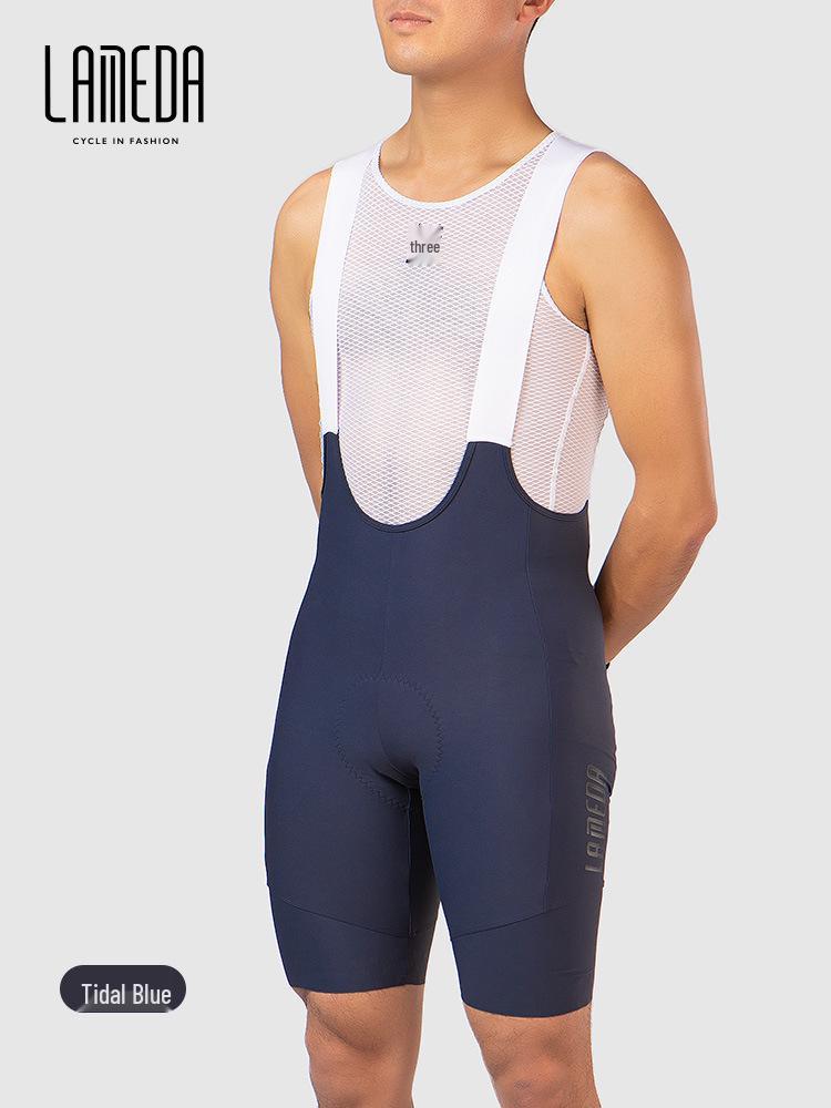 Lampaida Men's Summer Cycling Bib Shorts - Shock-Absorbing, Professional Mountain Bike Pants