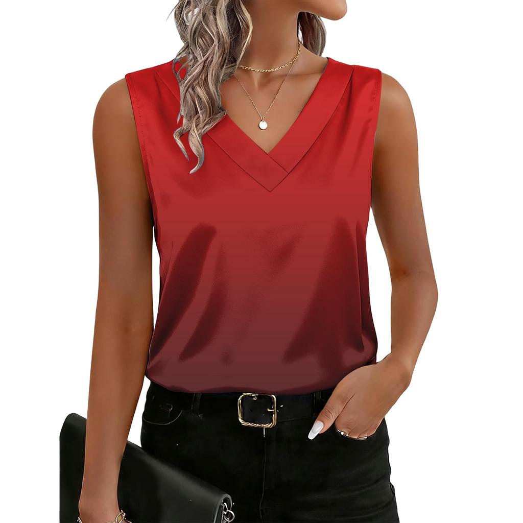 Women's Fashionable Gradient-print Tank Top