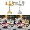 5 Arm Candelabra Club Home Ornament Centerpiece Events Candle Stand Tapered Candle Holder Table Candelabrum for Dining Halloween
