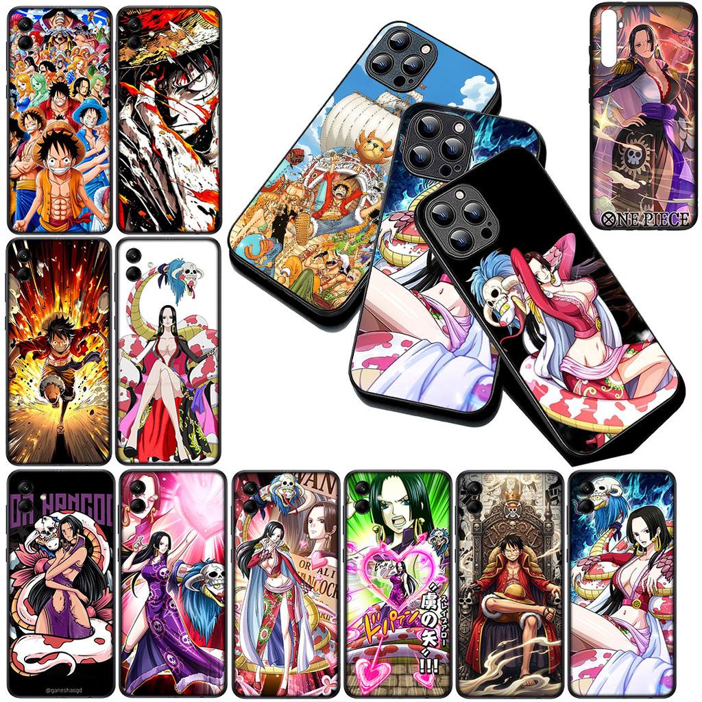 for Motorola Moto G22 G23 G32 G53 G60 G13 G64 G20 G8 G9 Plus Power E13 E20 E32 Phone Case Anime Boa Hancock One Piece Luffy