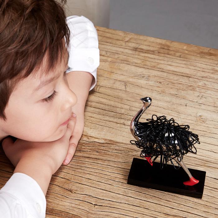 Ostrich Magnetic Cute Home Decor Holder Paper Clip Storage Box Rack Ornament Office Gift Home Decoration Accessories Home Decor