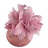 European And American Fashion New Imitation Hemp Yarn Head Flower Top Hat Horse Racing Festival Headgear Feathers Bride Personal Photo Retro Hair Acce
