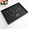 Stackable PU Leather Jewelry Pallet Multi Compartments Jewelry Drawer Inserts  Dresser
