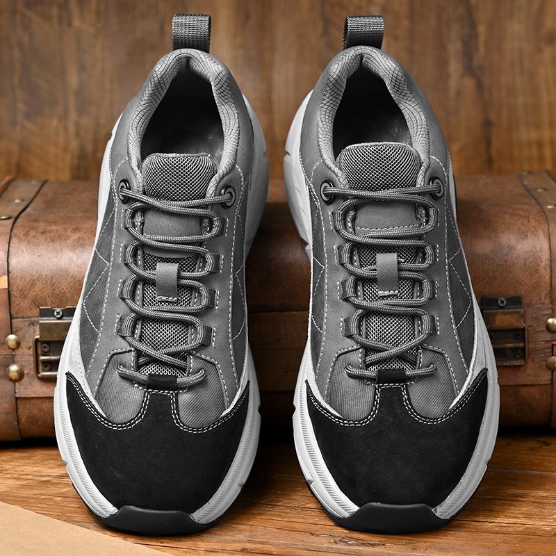 

Модные мужские повседневные кроссовки Уличная обувь Массивные кроссовки 46 серый