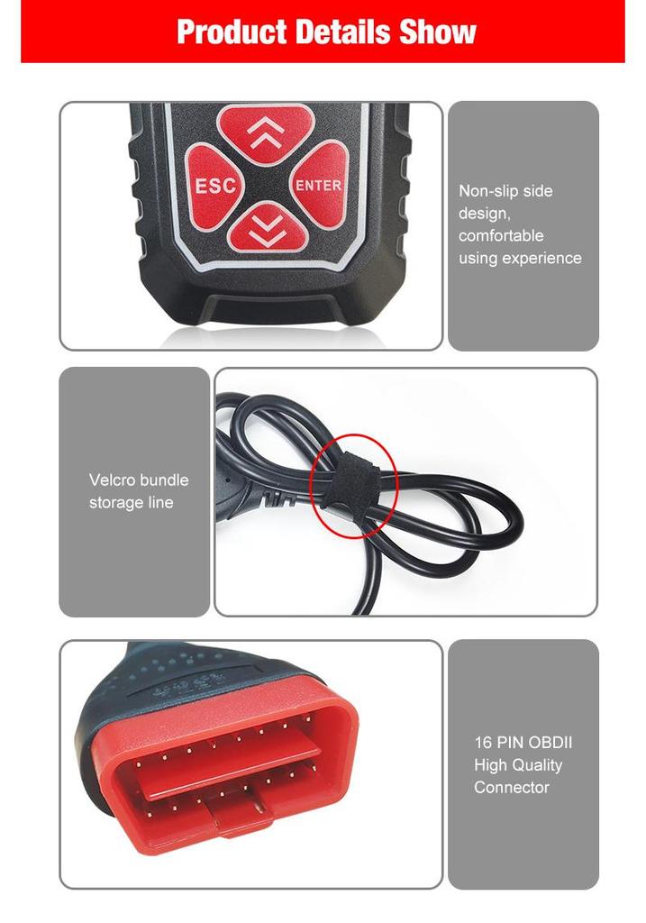 ANCEL AD310 KW309 Автомобильный OBD-сканер для диагностики неисправностей