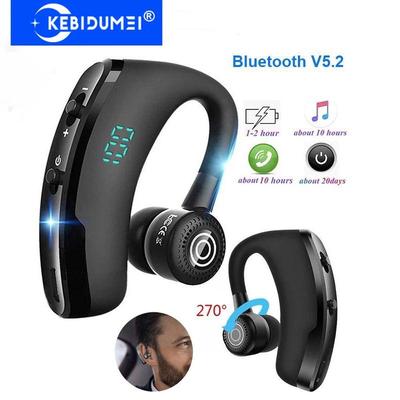 V9S Business-Kopfhörer, Bluetooth 5.2-Kopfhörer mit Mikrofon, kabellos, Einzel-Ohrhörer, wasserdicht, Geräuschreduzierung, Freisprecheinrichtung, Ohrbügel-Headset für Smartphones