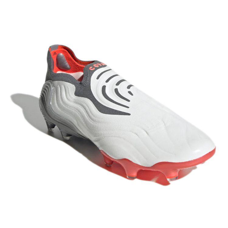 Adidas Copa Sense+ FG White Solar Red Unisex Sneakers Cloud-White Iron-Metallic FY6218