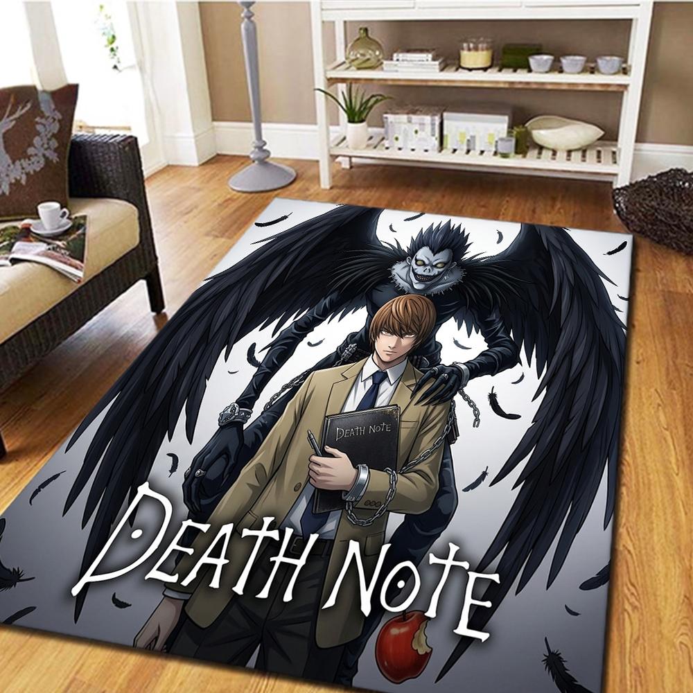 Death Note Carpet - Living Room & Bedroom, Home Decor Cool Play Floor & Movie Mat -HE26