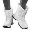 Schneestiefel High-Top Übergröße Damen Einzelschuhe Outdoor Mode Sport Wanderschuhe Damen Einzelstiefel