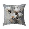 White Flowers Cushions Pillowcase Printed Polyester 45x45cm Throw Pillow Cover Decorative Sofa Cushions Pillowslip Home Decor