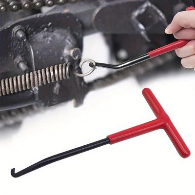 1/2 Pezzi Strumento Estrattore Molle Scarico Motoslitta ATV Motocicletta Silenziatore Scarico Cavalletto Strumento di Rimozione Tipo a T con Rivestimento in Gomma