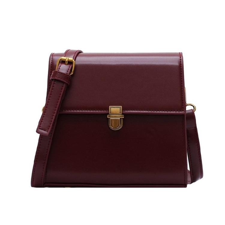 Korean Style Crossbody Bag for Women Messenger Bag PU Leather Shoulder Bag бордовый 1830₽