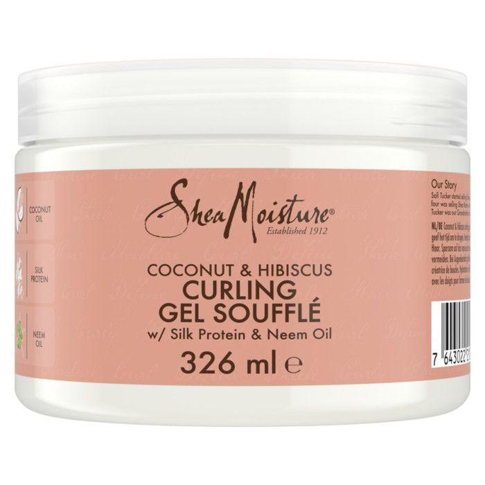 Arborescence Gel Coiffant - Shea Moisture - Coconut Hibiscus - 326 Ml - Cheveux Bouclés - Hydratant - Naturel