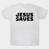 Asian Size Cotton Unisex Tshirt Print T-shirt Jesus Saves - Christian Faith T-shirt No-Cut Print Regular Fit