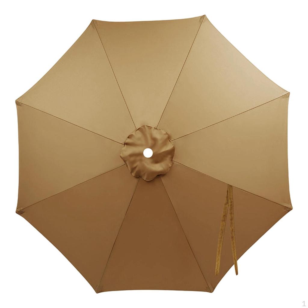 Outdoor Umbrella Table 6 Ribs Windproof Water Resistance Cover Replaces for Pool Yard