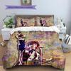 Art of Singer Pattern Bedding Quilt Set Quilt Cover Pillowcase Home Decoration Gift (1 * Duvet Cover + 2 * Pillowcase, Without Core)
