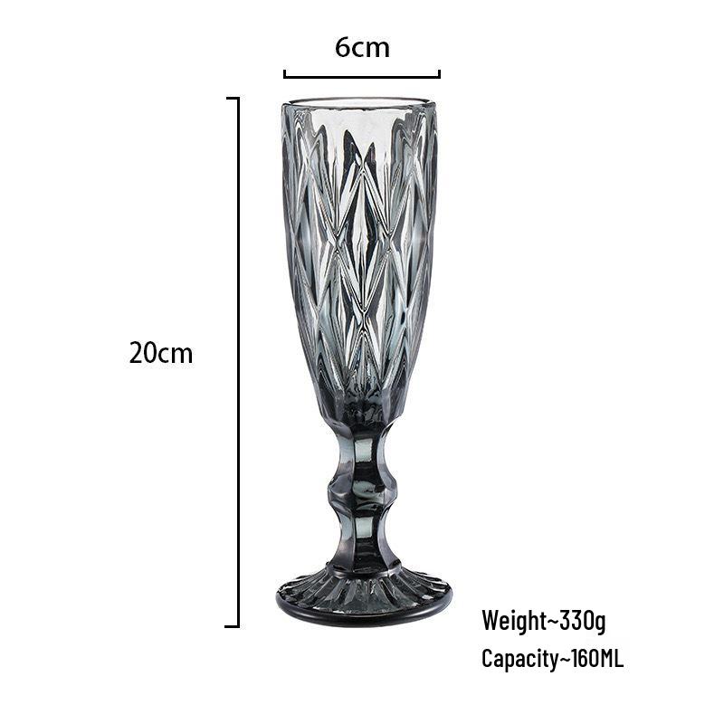 Red Wine High-Stemmed Glass - Simple Wedding and Celebration Accessory, Ideal for Cocktails, Juice, and Wines