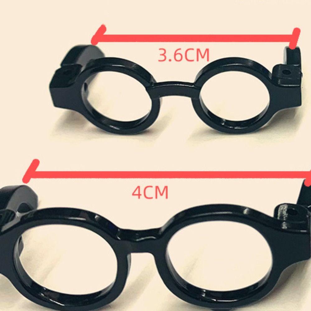 Miniature OB11 Doll Round Glasses Round Doll Mini Glasses Lovely Doll Round Glasses  Children Toy