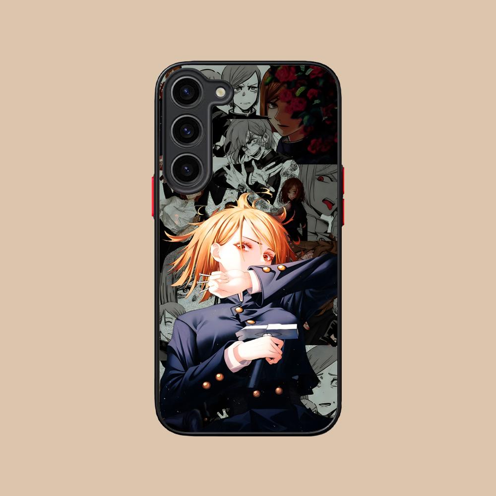Jujutsu Kaisen Nobara Silicone Mobile Phone Case for Samsung Galaxy S26 S25 S24 S23 S22 S21 Plus FE Ultra Colorful Cover