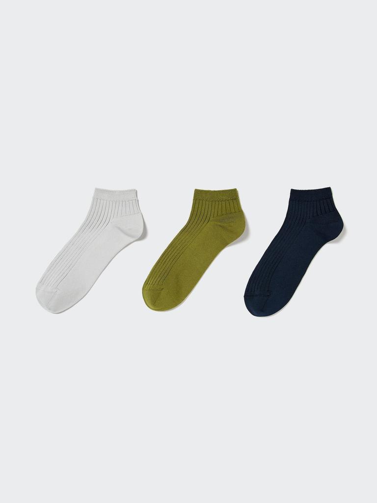 Uniqlo Japan Short Socks  3 Pairs  Rib 