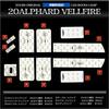 YOURS Toyota 20 Series and Late LED Interior Lamp Set Dimming Tool M (Yours) Alphard/Vellfire ANH20W/ANH25W/GGH20W/GGH25W/ATH20W (Early Models)