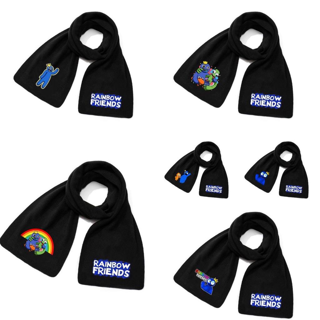 Polar Fleece Rainbow Friend Scarf For Men And Women Soft And Warm Neck Protector