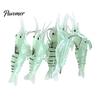 Saltwater Fishing Lure 5/10/20/40Pcs 4CM/1.3G Bionic Shrimp Soft Lure, Glow-in-the-dark Bass Lures Bait with Hook, Freshwater Swimbait Realistic