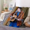 Retro Cool B-Bob Dylan Merchandise Blanket Fleece Home Popular Singer Throw Blanket Cozy Ultra-Soft for Couch Quilt