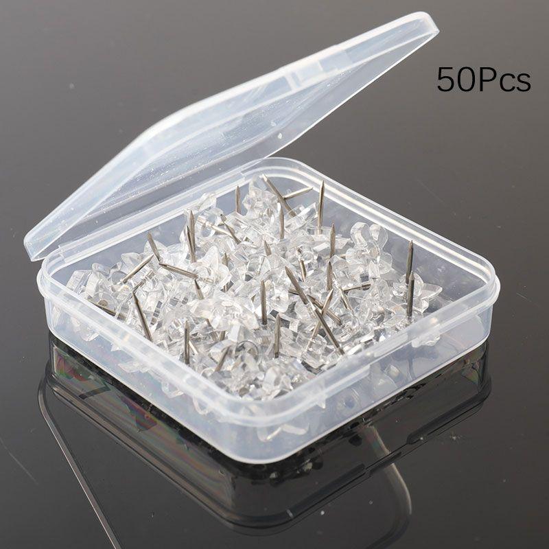 

50/100 шт. пластиковые цветные канцелярские кнопки офисные школьные принадлежности 50PCS