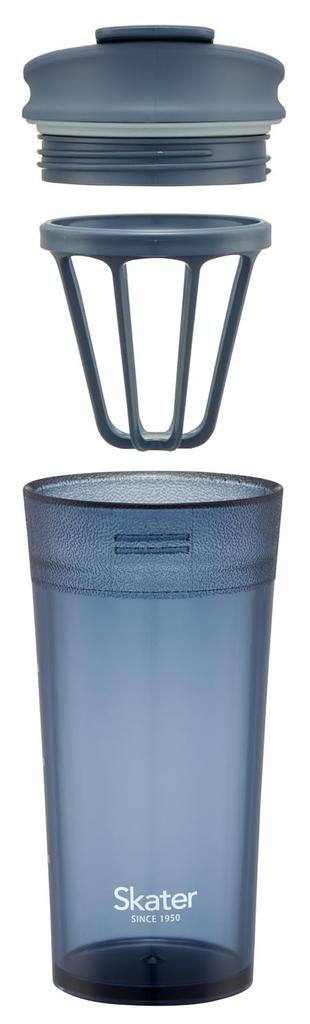Skater Shaker with Flap and Memory Blue Tumbler, 420ml, Stick, Gray, PTBFS4-A