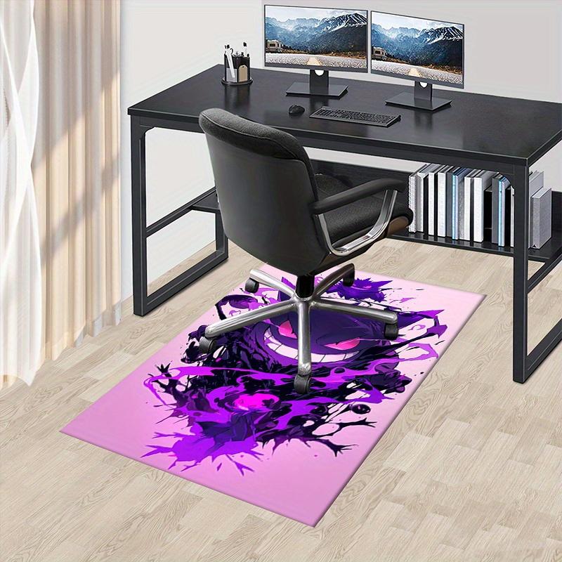 

1pc Ghost Pokémon,Gengar Evolution,Purple Spirit Office Carpet Soft Polyester Entrance Carpet Washab 60cm by 90cm