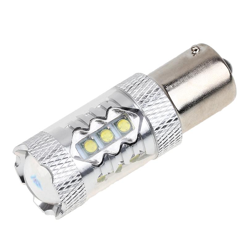 DC 12-24V LED Light Car Lights Super Bright 80W LED SMD 1156 BA15S Backup Light Bulb Car Styling