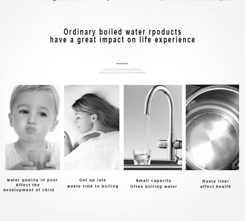 Fierbător electric TSJ 110V/220V Oțel inoxidabil cu izolație menajeră și funcție de temperatură constantă