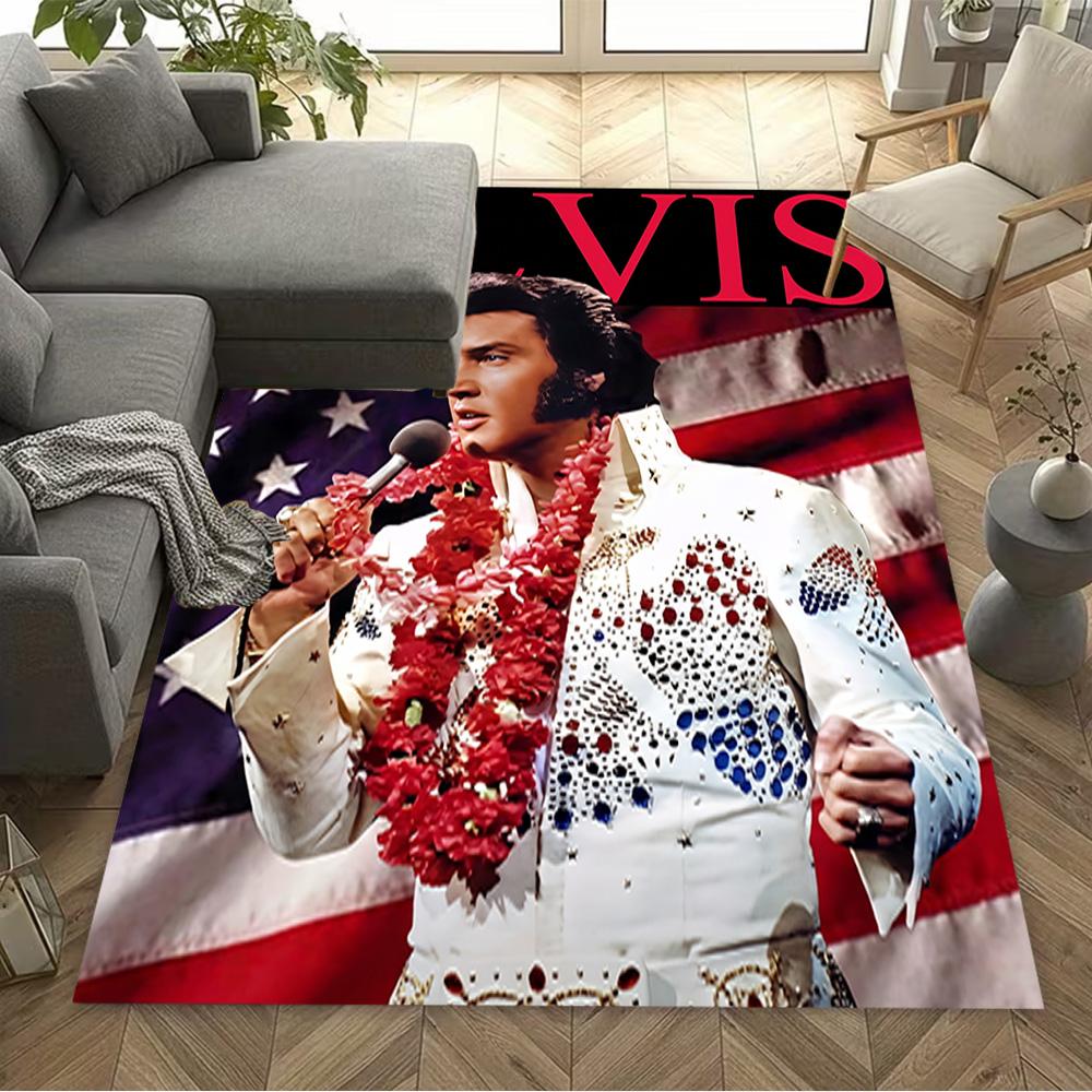 Elvis Presley Performance Floor Rug Office Rug Perfect for Game Room Playrooms Balcony Foyer Antislip Carpet Office home decor Best for Christmas