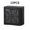 WTEMPO Foldable DIY Halloween Paper Gift Boxes Funny Clear Window Square Small Presents Packaging Boxes Party Decor Treat Boxes
