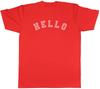 Arched Hello Unisexs TShirt Greet a Person Say Hi Tee Gift