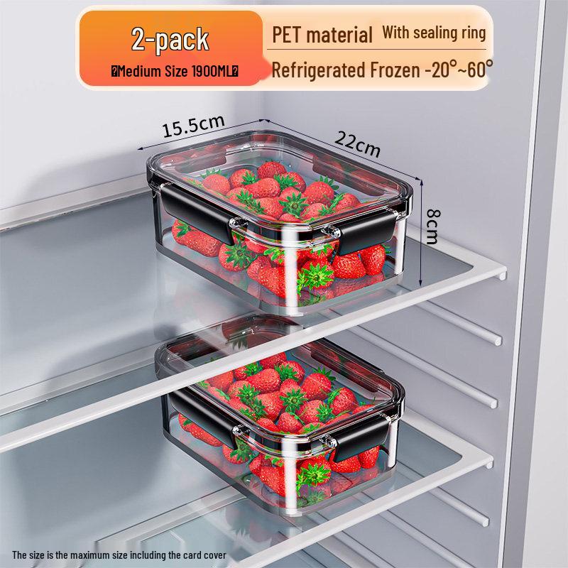 ZISIZ Large Capacity Refrigerator Food Storage Box