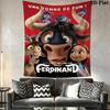 Ferdinand Wall Tapestry Aesthetic Wall Hanging Printed Fabric Blanket Decorative Tapestries for Bedroom Living Room Home Decor