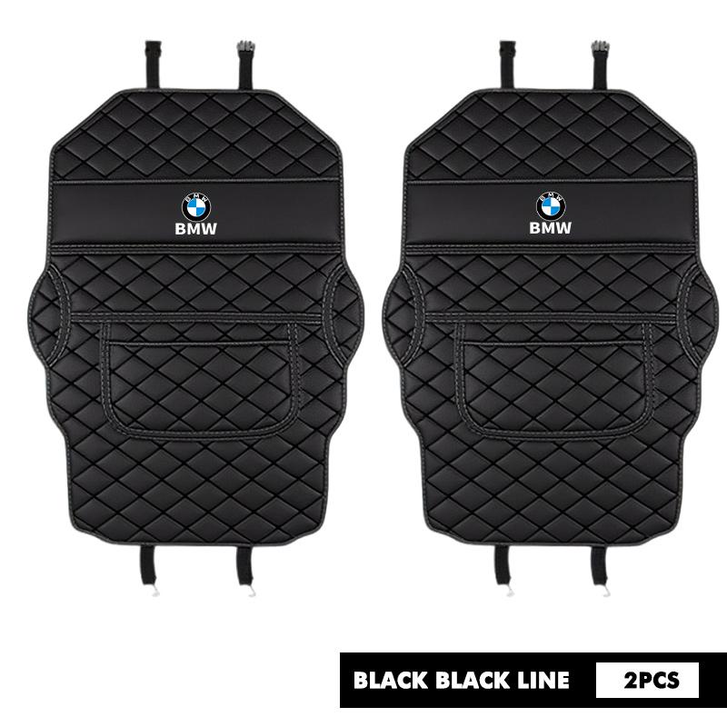 Car Seat Back Leather Anti Kick Mat Storage Bag Protector Pad For BMW M 1 3 4 5 6 7 Series M3 M6 F01 F02E34 E36 E70 F10 X6 X1