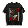 State Of Mind Letter Print Casual Loose Crew Neck Unisex T-Shirt Pure Cotton T-shirt