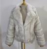 European and American Women's Faux Fur Coat, Imitation Fox Fur, 2023 Autumn/Winter Collection, Suit Collar.