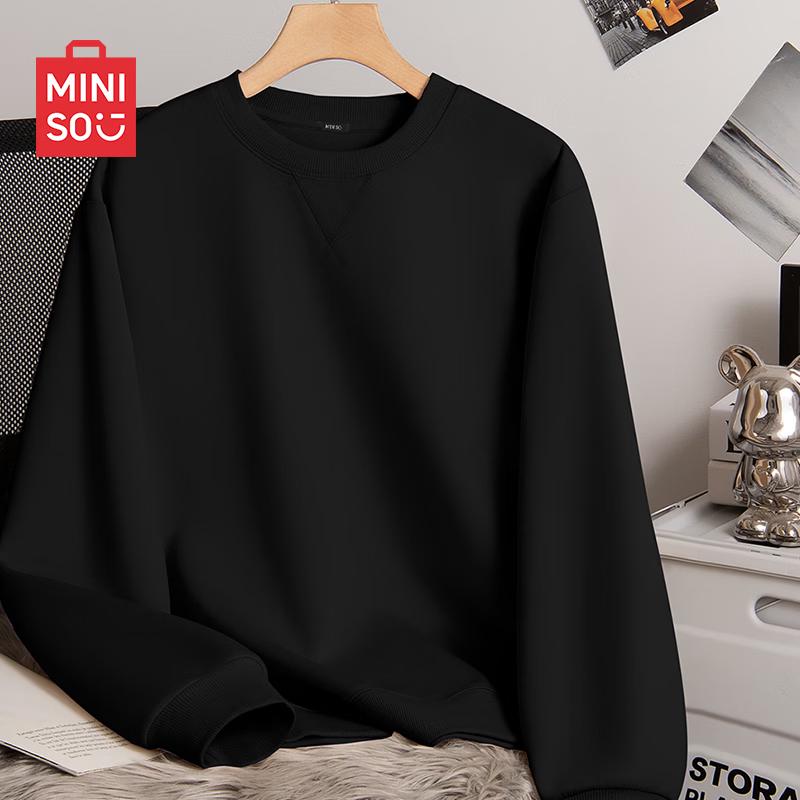 MINISO Men s Inverted Triangle Crew Neck Sweatshirt L